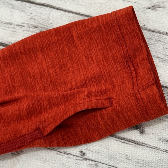 Nike Running Dri Fit 1/4 Zip Long Sleeve Shirt Athletic Thumb Holes Womens M - Picture 3 of 13